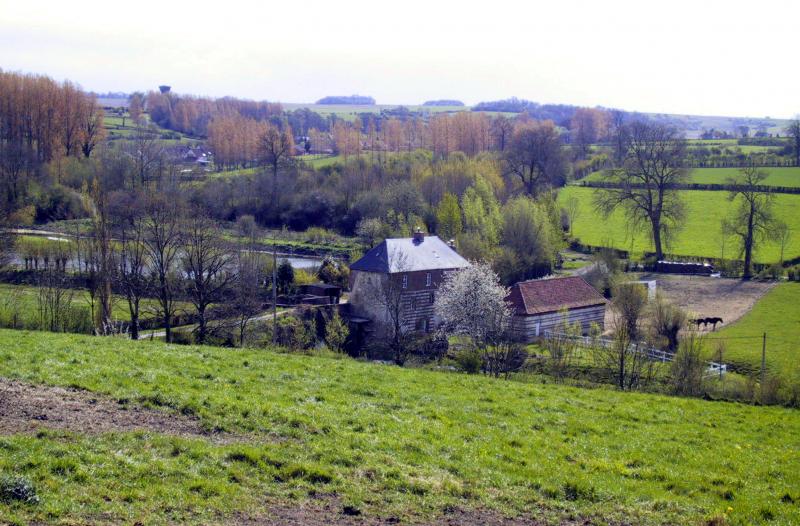 Village de Bomy, dans le département du Pas-de-Calais.