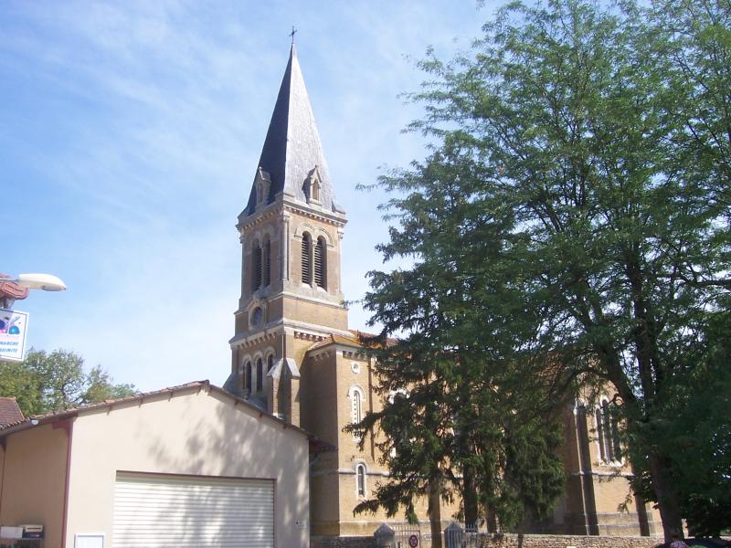 L'église de Bonnay, dans le département de la Bourgogne-Franche-Comté.