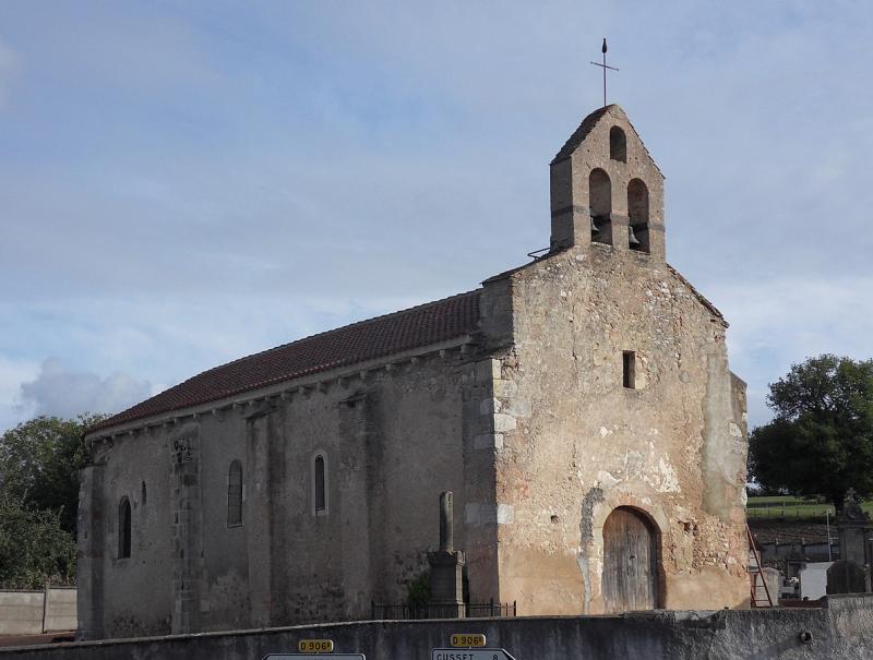 Église de la commune de Bost, dans le département de l'Allier.