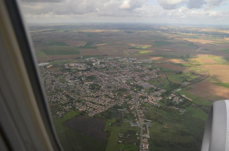 Bresles vue d'avion.