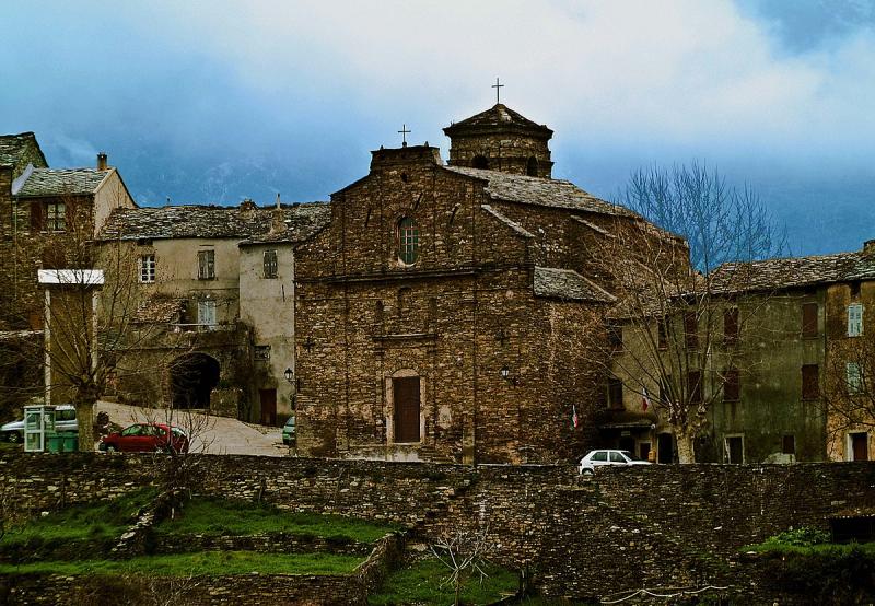  La chapelle San Cervonu à Campi, dans le département de la Haute-Corse.