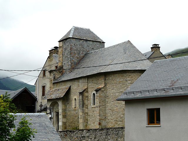L'église de Caubous, Haute-Garonne-France.