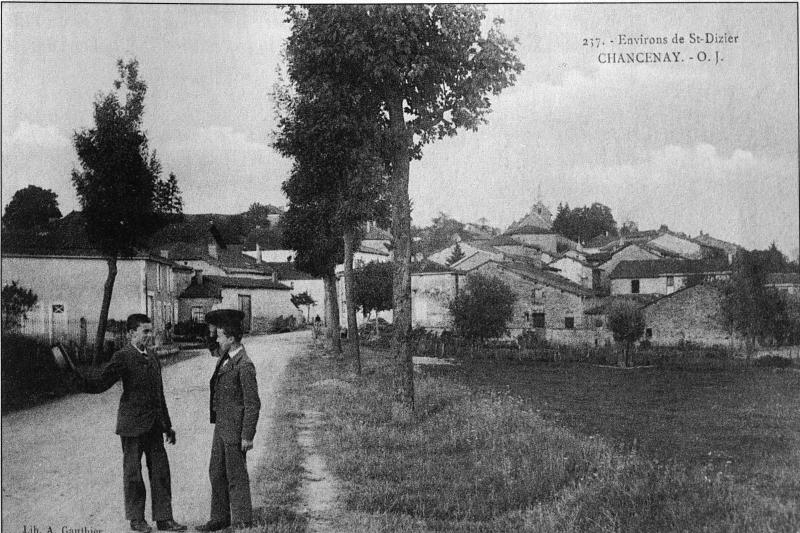 Chancenay sur une vue du début du XXe siècle.