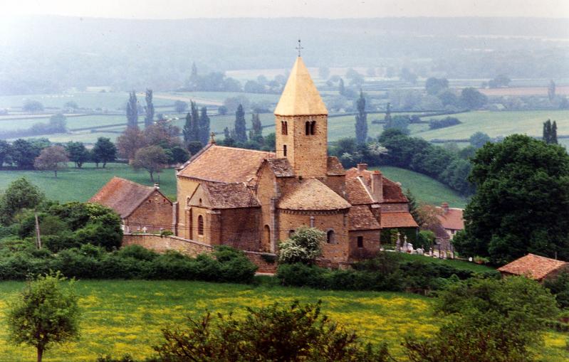 Vue du village de la Chapelle-sous-Brancion, dans le département de Saône-et-Loire.