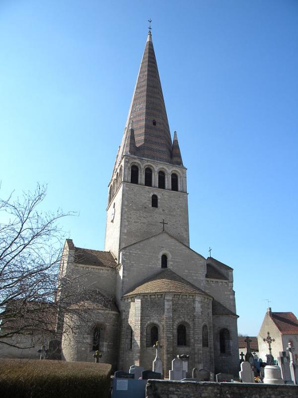 Eglise de la commune de Ciel, dans le département de la Saône-et-Loire.