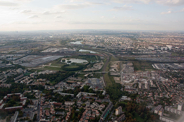Vue aérienne de Créteil, Val-de-Marne, France