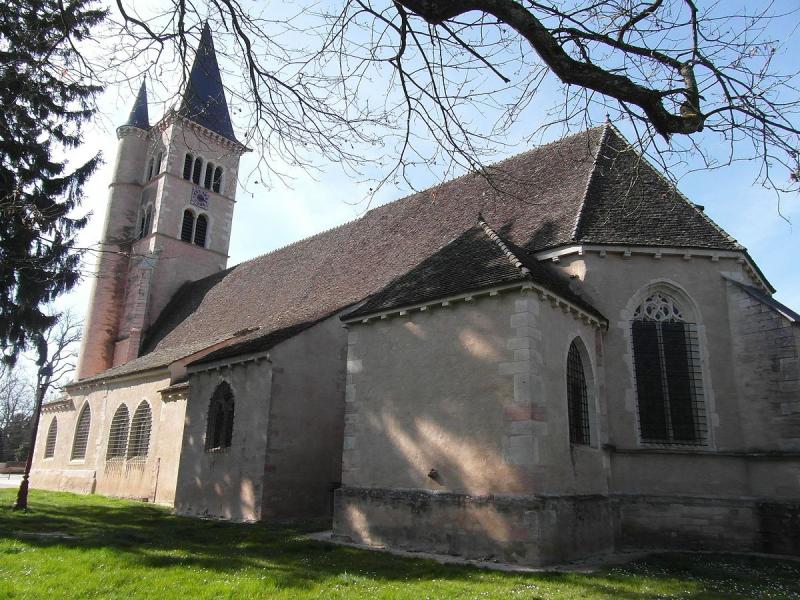 Eglise de Cuisery, dans le département de Saône-et-Loire.