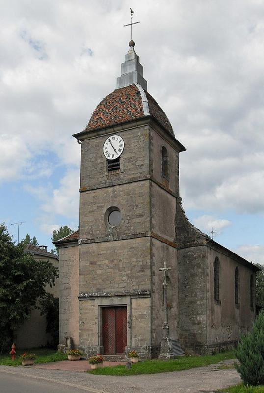 L'église Saint-Remi á Cuve, dans le département de la Haute-Saône.