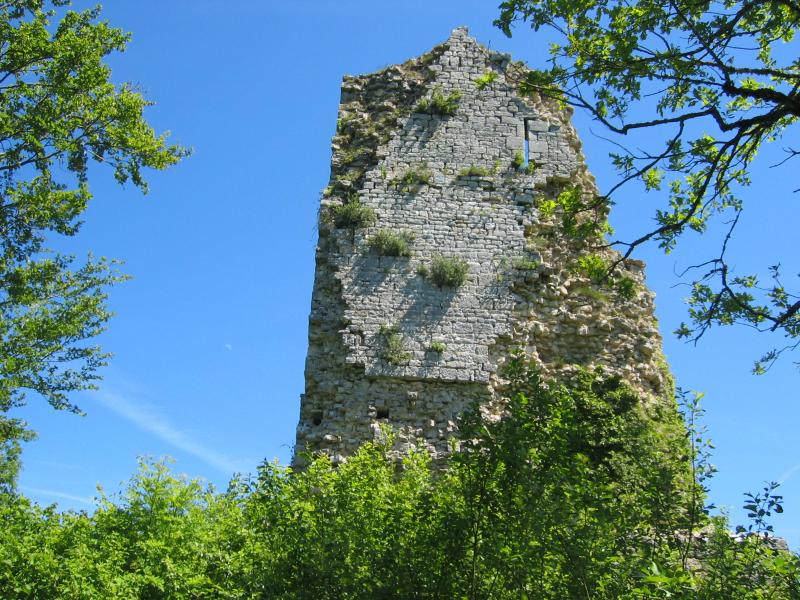 Tour du château de Dramelay.
