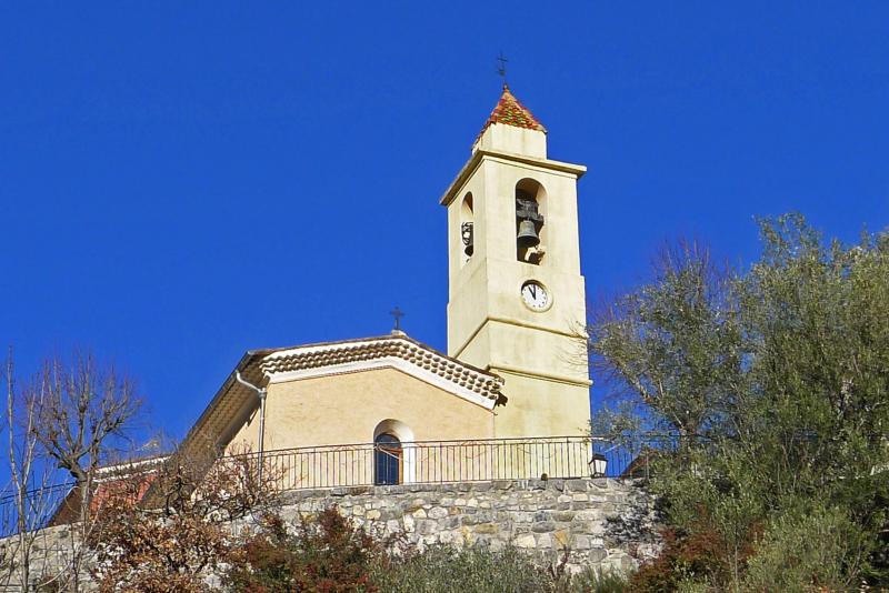 L'église de Duranus dans le département des Alpes-Maritimes en région Provence-Alpes-Côte d'Azur, France. 
