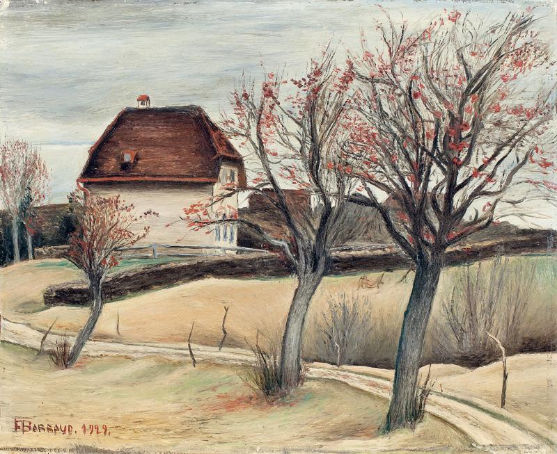 Le collège des Entre-deux-Monts, en 1929, dans le département du Jura.