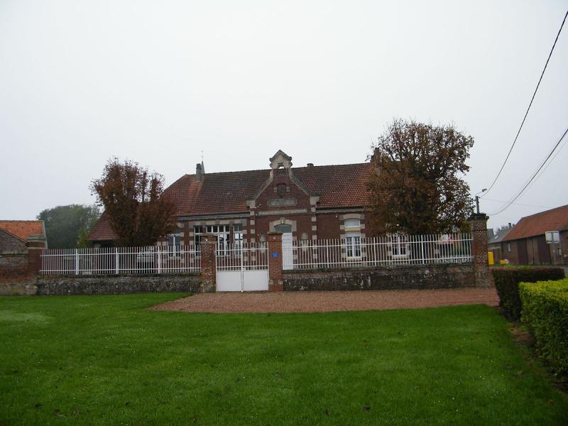 L'école d'Erches, dans le département de la Somme.