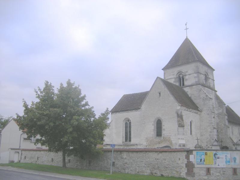 Église Saint-Sébastien d'Euvy, dans le département de la Marne .