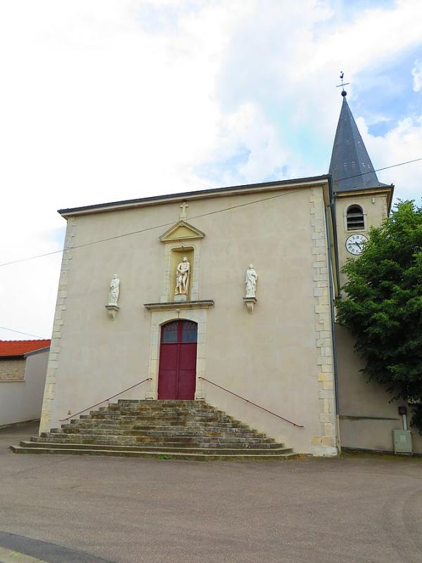 Église Saint-Pierre à Faulx, dans le département de Meurthe-et-Moselle.