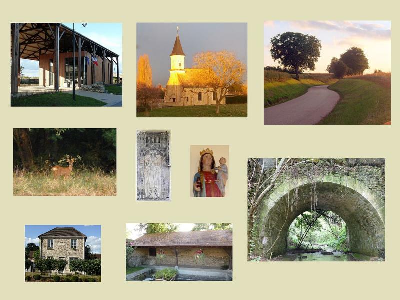 Lontage de photos de la commune de Flacourt, dans le département des Yvelines.