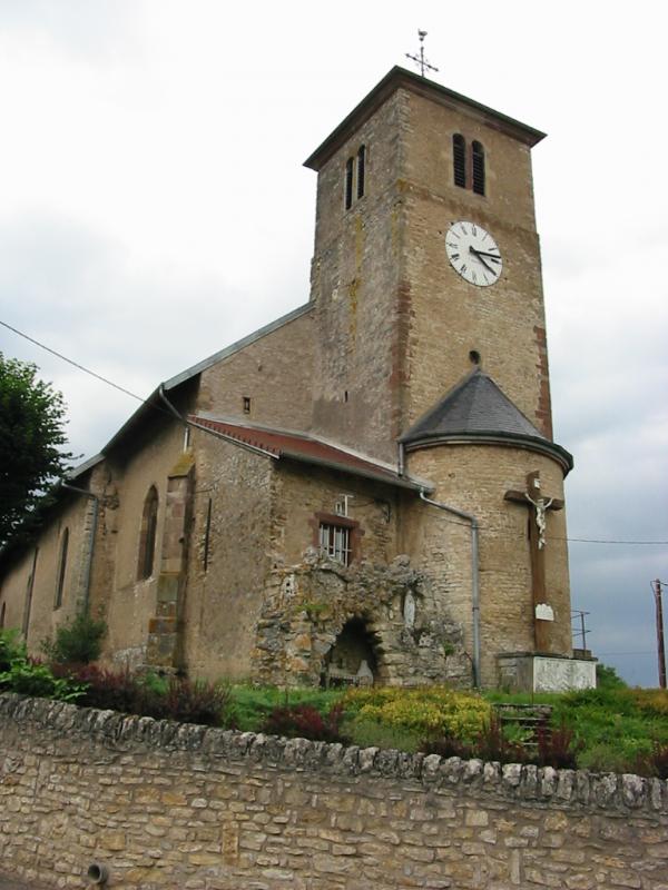 Église Saint-Martin à Flin, dans le département de la Meurthe-et-Moselle.