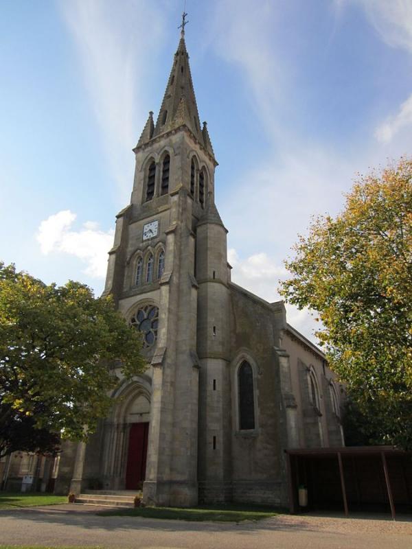  Église Saint-Étienne, à Flirey, dans le département de la Meurthe-et-Moselle.
