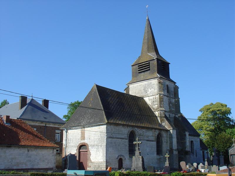 L'église Saint-Martin de Foufflin-Ricametz, dans le département du Pas-de-Calais.