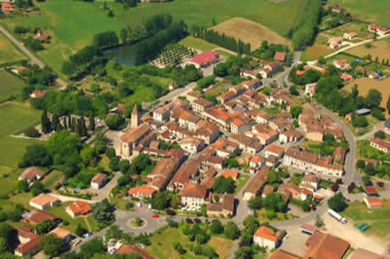 Vue aérienne.