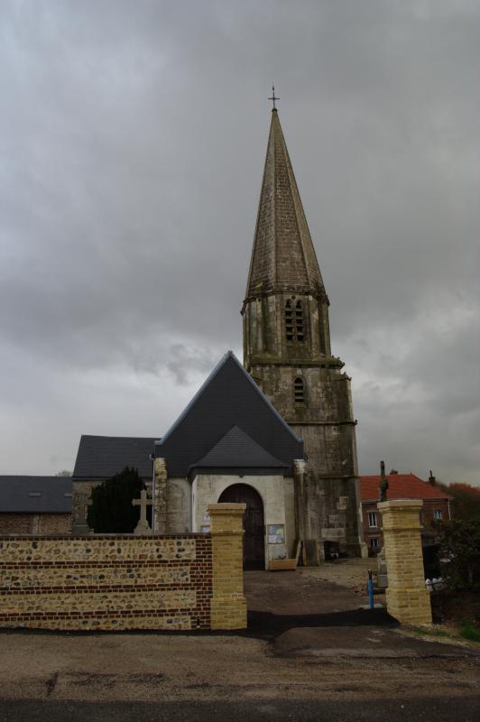 Photo de l'église de Gainneville, en région Normandie. 