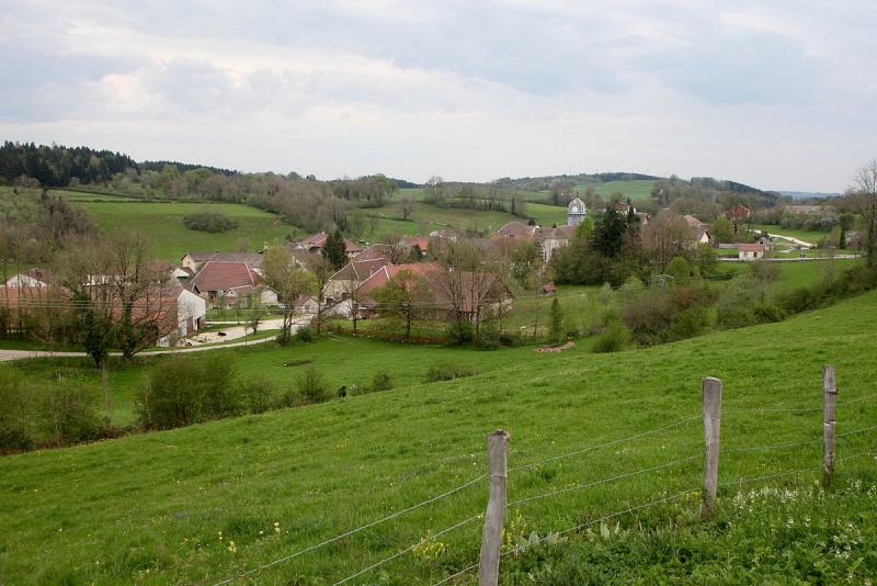   Vue de Gevresin, dans le département du Doubs.