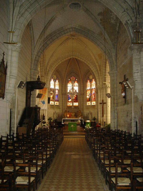 L'église de la Nativité-de-Notre-Dame à L'Hermenault, dans le département de la Vendée.
