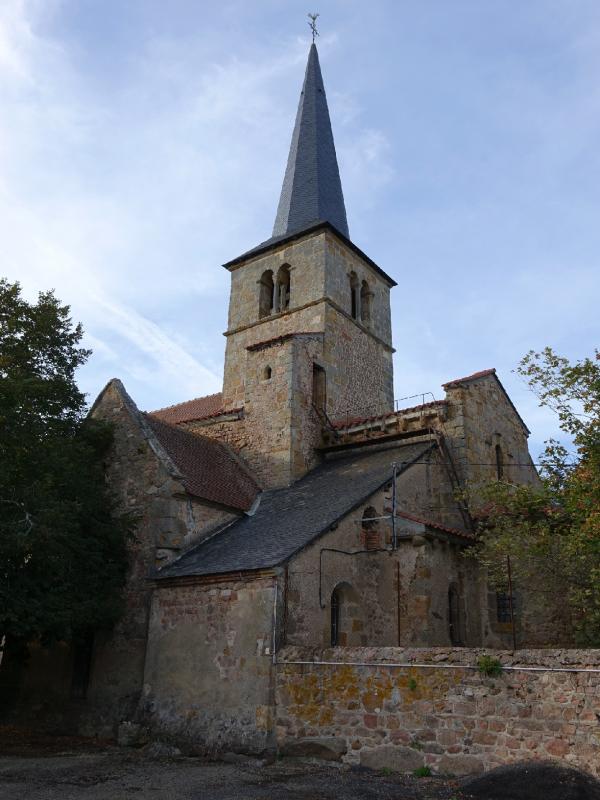 Église Saint-Martin d'Hyds, dans le département de l'Allier.