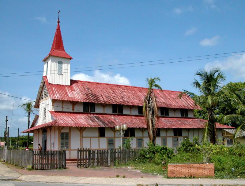Eglise Saint-Joseph à Iracoubo, dans le département et la région de la Guyane