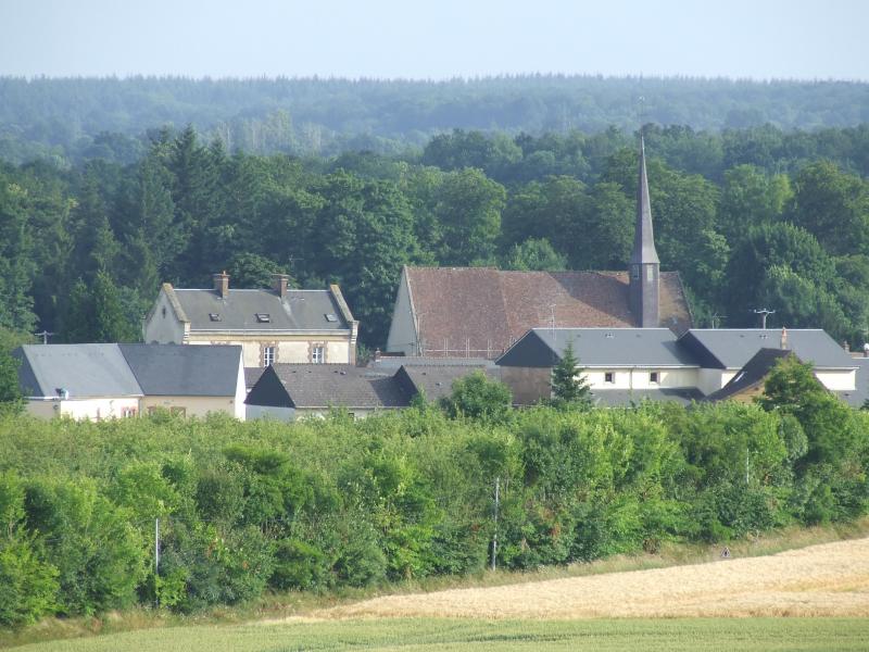 Photo prise du haut des fours à Chaux, à Irai, dans le département de l'Orne . 
