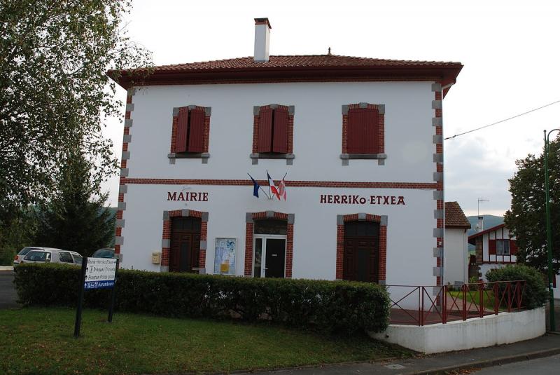  Mairie d'Isturits, dans le département des  Pyrénées-Atlantiques.