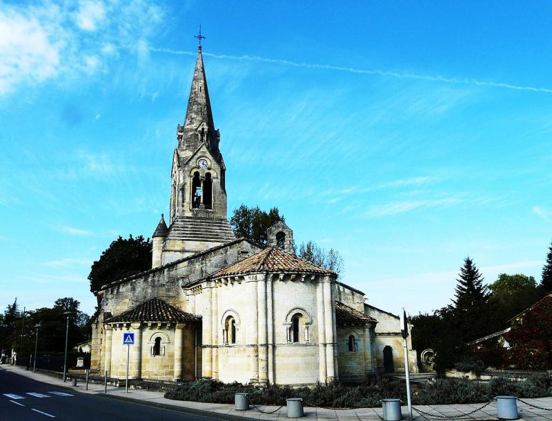 Église  de la commune d'Izon, dans le département de la Gironde.