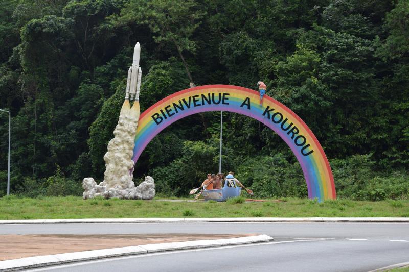 Structure de bienvenue de la commune française de Kourou, dans le département et la région de la Guyane