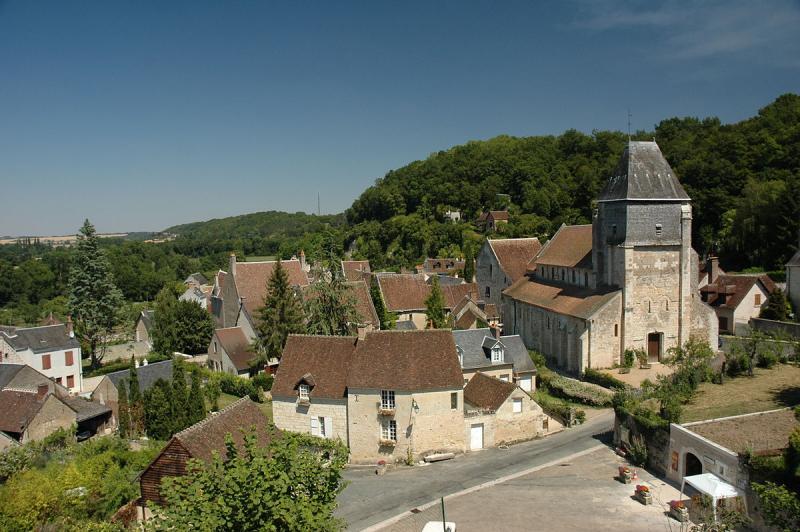  vue depuis le château de Lavardin, dans le département du Loir-et-Cher.