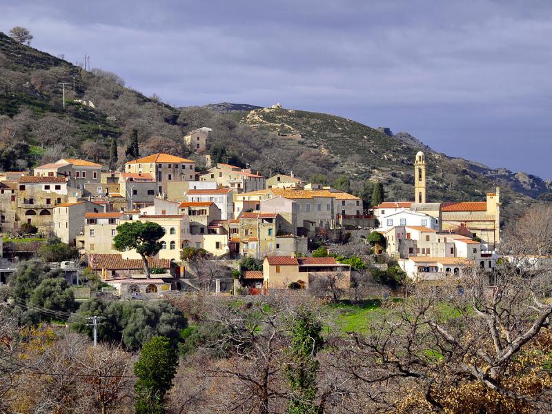 Vue de Lavatoggio, dans le département de la Haute-Corse.