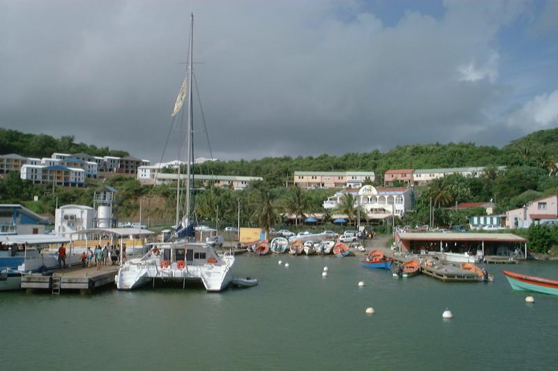 Photo du départ pour la baignoire de Joséphine, dans le département et la région de la Martinique.