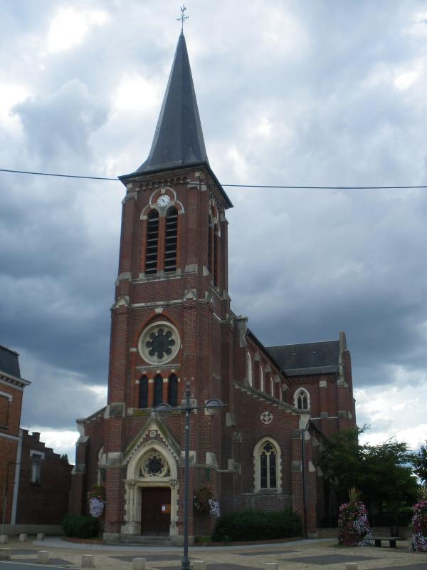 Vue de l'église de Libercourt.