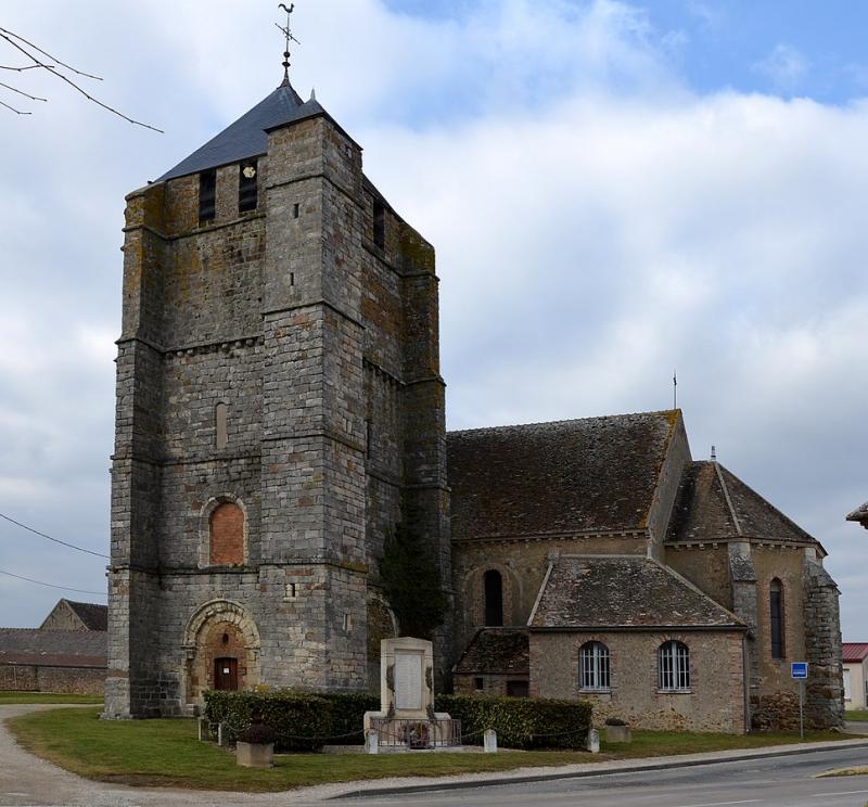Eglise de la commune de Lixy, dans le département de l'Yonne.