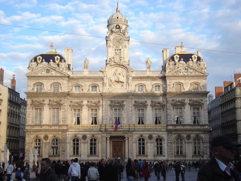 Photo de l'hôtel de ville du 1 er arrondissement de Lyon, , en région Auvergne-Rhône-Alpes. 