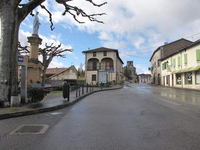Vue de Mane, dans le département de la Haute-Garonne.
