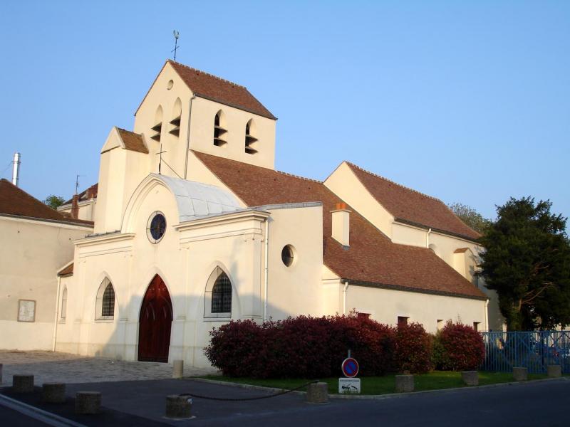 Photo de l'église de la Nativité-de-la-Sainte-Vierge, en région Île-de-France. 