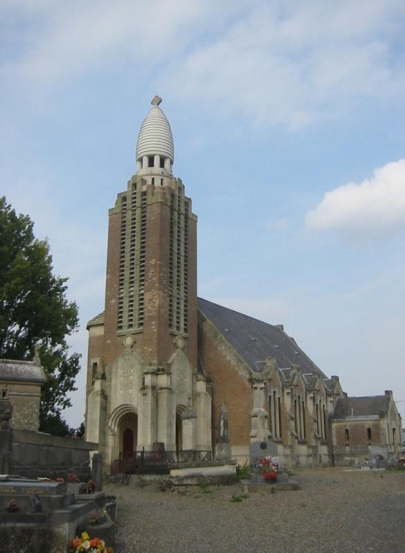 L'église de Mayot, dans le département de l'Aisne.