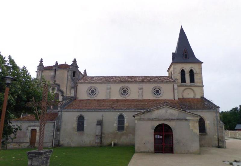 Église de la commune de Mios, dans le département de la Gironde.