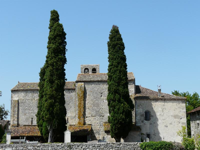 L'église de Fontarède, à Moncaut.