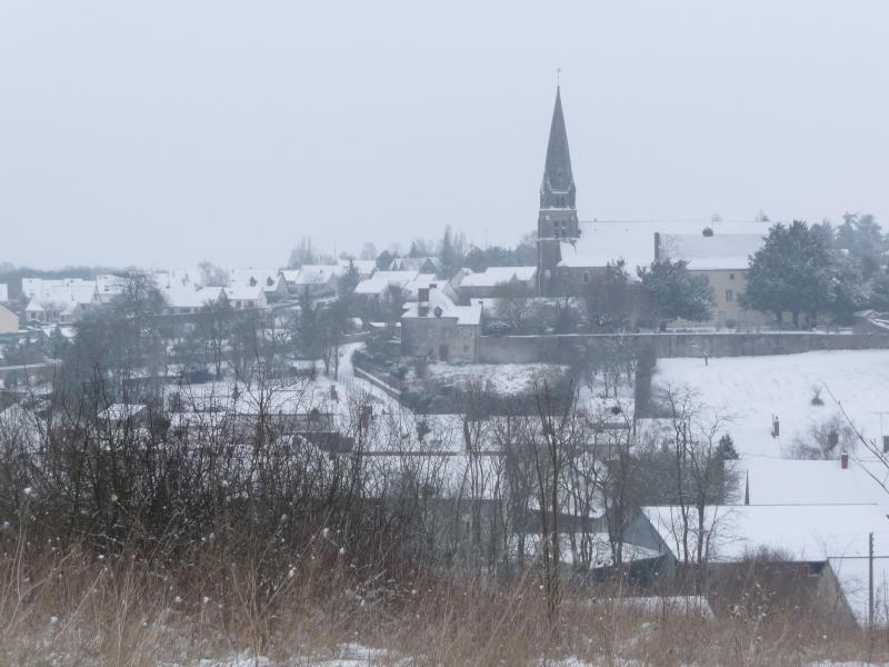 La commune de Morée, sous la neige.