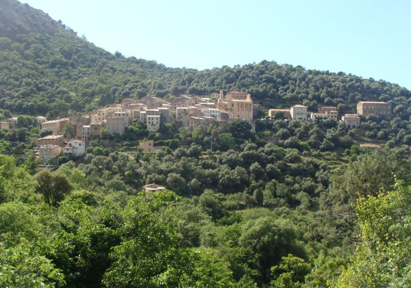 Vue de la commune de Muro, dans le département de la Haute-Corse.
