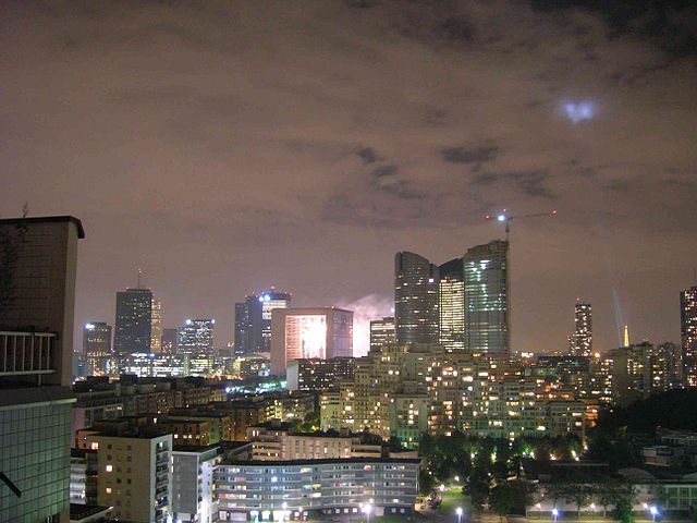 La Défense vue de Nanterre (de la Résidence 