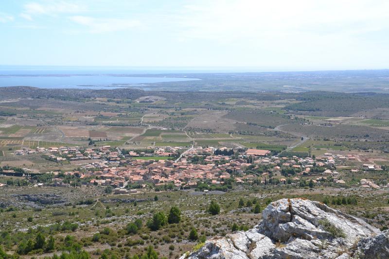 Le village d'Opoul, commune d'Opoul-Périllos.