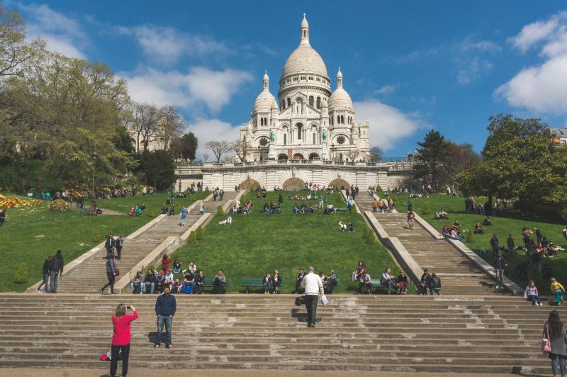 Basilique du Sacré-Cœur de Montmartre, dans le 18e Arrondissement de Paris.