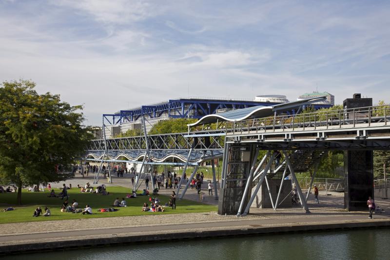 Parc de la Villette dans le 19e Arrondissement de Paris.