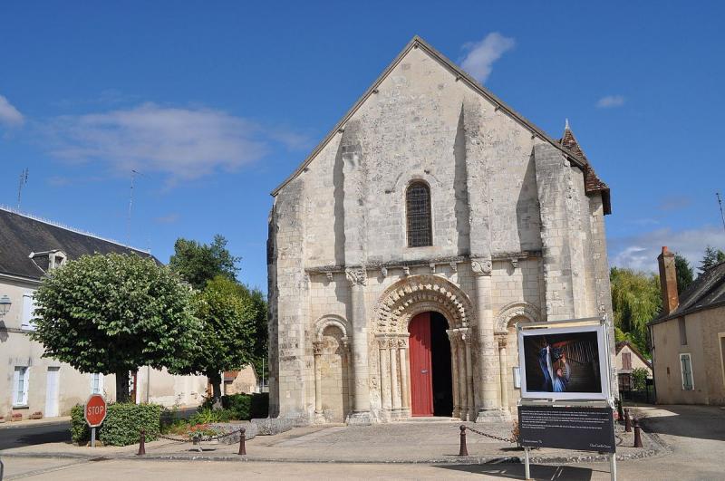 L'église Saint-Étienne en 2015, à Paulnay, dans le département de l'Indre.